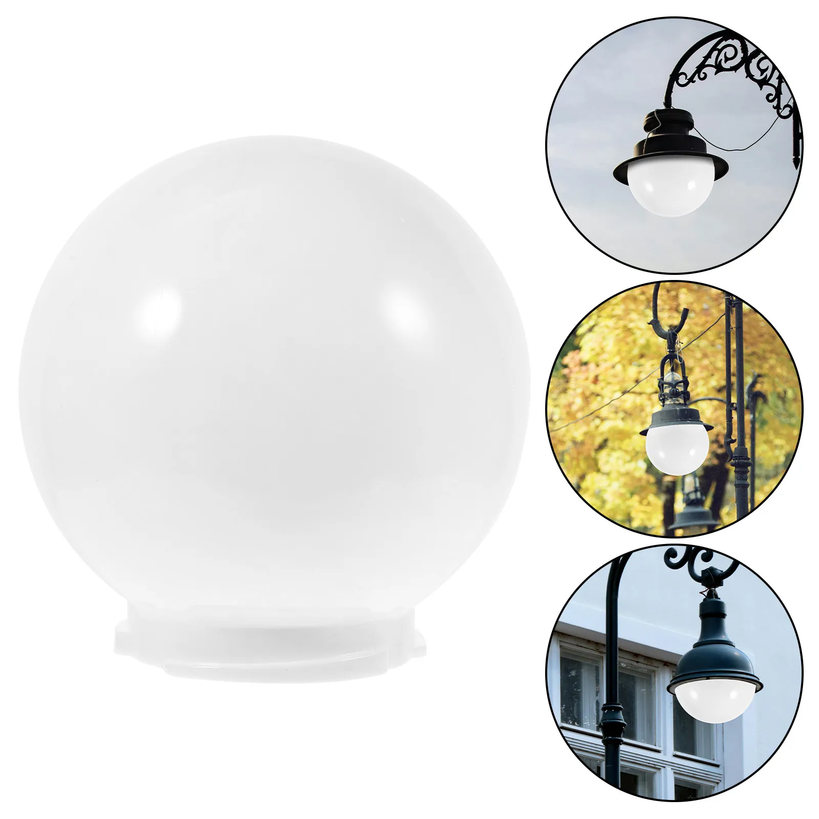 

Classic Style Acrylic Globe Lampshade Replacement for Garden Yard Patio Porch Light Outdoor Lamp Protection Decor Accessory