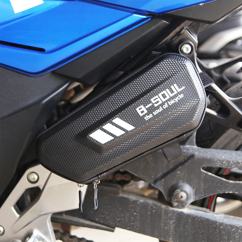 

Fit For SUZUKI GSX-S750 GSX-S1000 GSX-S1000F GSX-S250 GSX-S150 Black Hard Waterproof Triangle Side Bag Universal Motorcycle Bag