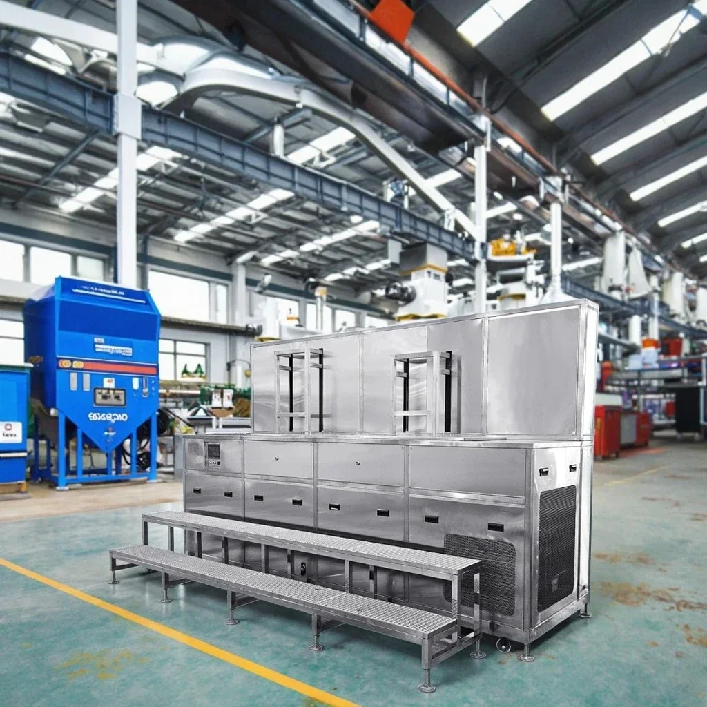 Industrial Ultrasonic Cleaner 88L Vapor Phase Degreaser Two Tanks Refrigerated Cooling Ultrasonic Cleaning Machine