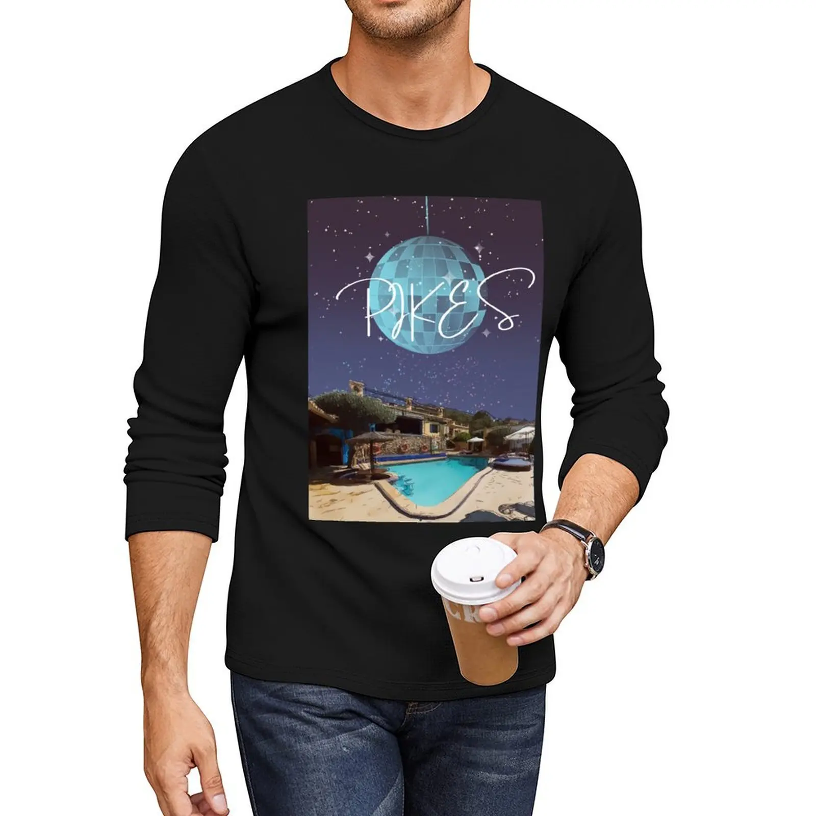 Pikes Hotel Ibiza Long T-Shirt t shirt man funny t shirt tees fitted t shirts for men