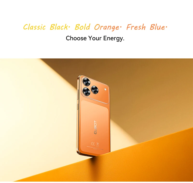 Smartphone Android 16 Cubot A50, 6.58-inch FHD+ Screen, Octa-core, 16GB(6+10) RAM, 128GB ROM, 5000mAh Battery, 48MP+16MP Cam,NFC