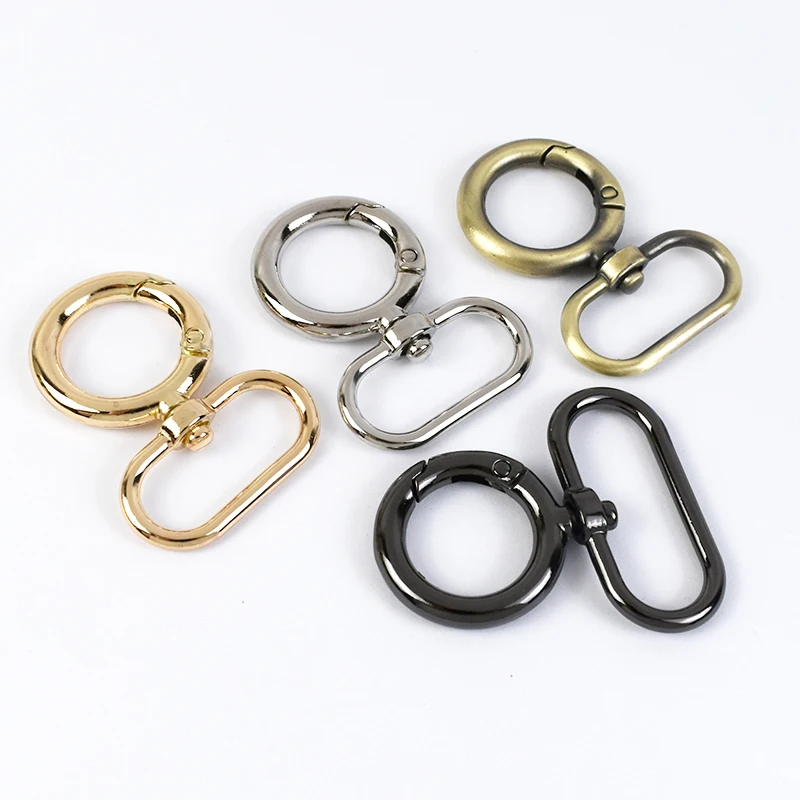 

5/10Pc 20-38mm Metal O Ring Spring Buckle Swivel Lobster Clasp Bag Strap Keychain Carabiner Pet Collar Snap Hook DIY Accessories