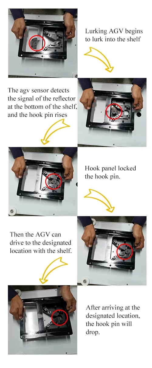 TZGZ-A Traction autonomous mobile robot mounting hook device