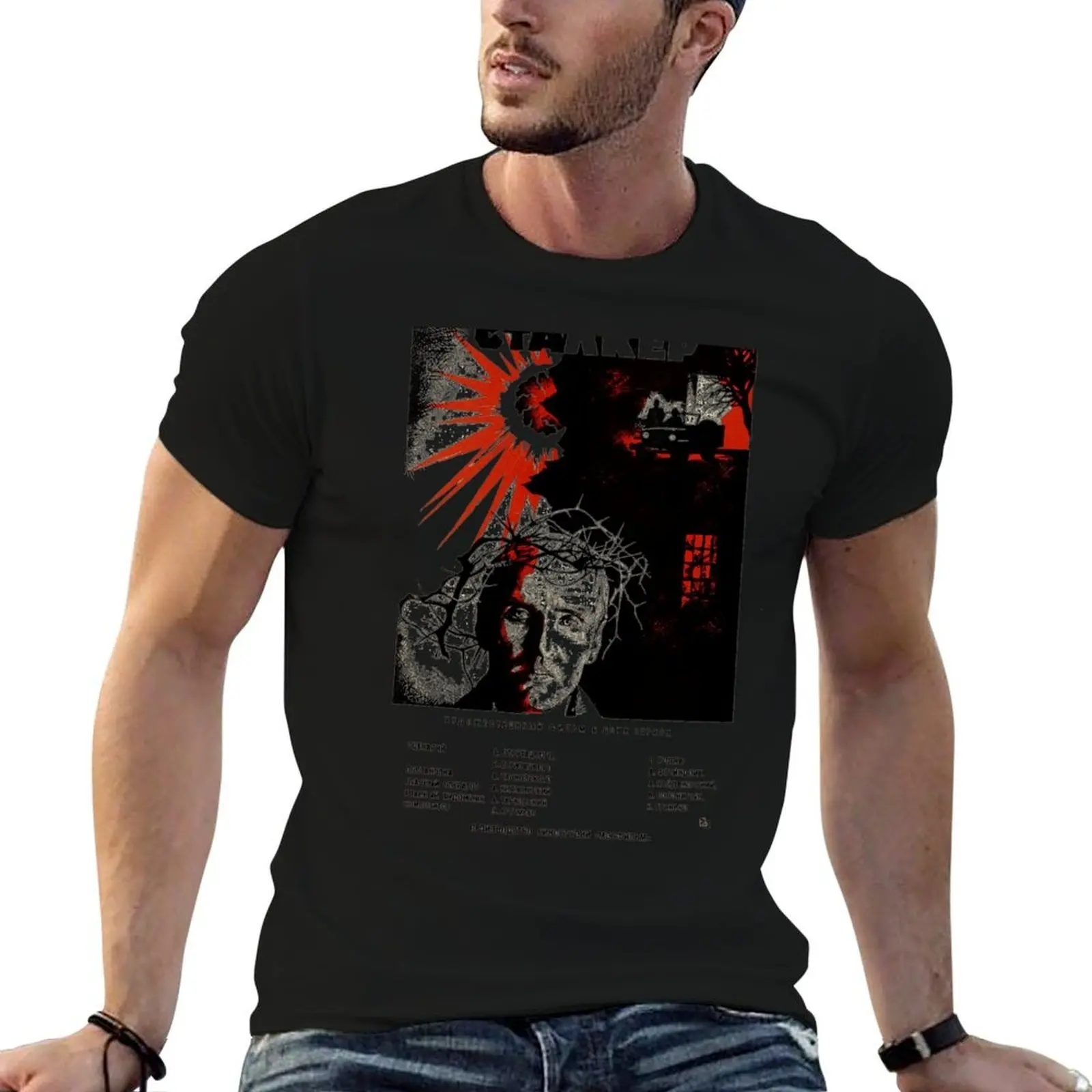 Stalker (Сталкер) T-Shirt anime tshirt t shirts cotton 100% t shirt custom print T-shirt