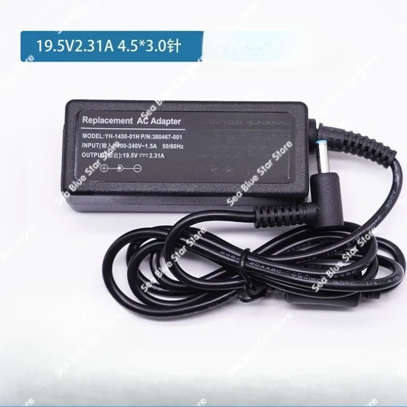 19.5V 2.31A Laptop Charger for HP Laptop Power Adapter