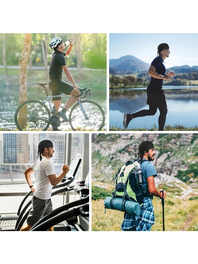 AliExpress Bicycle Headband Sweat-wicking Cap Cycling Headscarf Quick-dry Sun-Protective Hat Head Scarf for Outdoor Cycling Sport Bandana