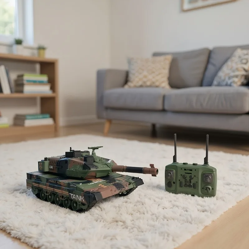 Remote Control Simulation 2.4G Tracked Tank Water Bo Spray Remote Control Vehicle War Armored Vehicle Model Children Toy Gift