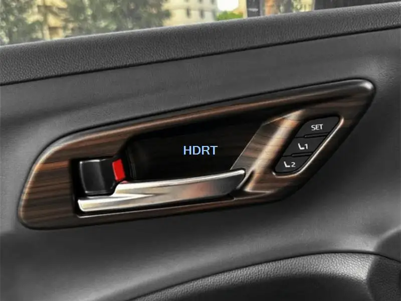 Car Styling Window Control Panel Air Outlet Gear Steering Wheel Sticker Peach Wood Interior For Toyota Crown SportCross 2023 +