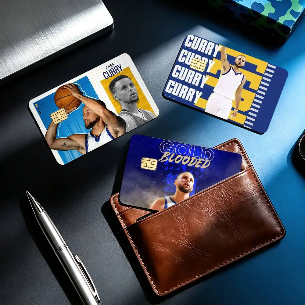 Superstar Stephen C-Curry 4pcs 1Set Card Stickers Small Waterproof Chip 4PCS Card Sticker Anti-Scratch