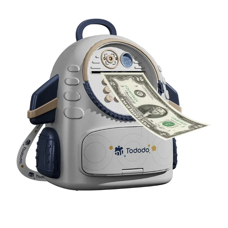 

Spacecraft deposit Money Saving Box, Spaceship ATM Piggy bank, Smart money tank space shuttle with music