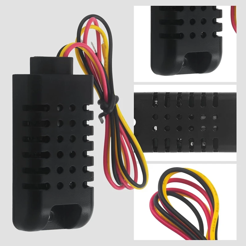 Sensor digital capacitivo de temperatura e umidade dht21/am2301, módulo sensor de umidade e temperatura dht21 2 pacotes-at64