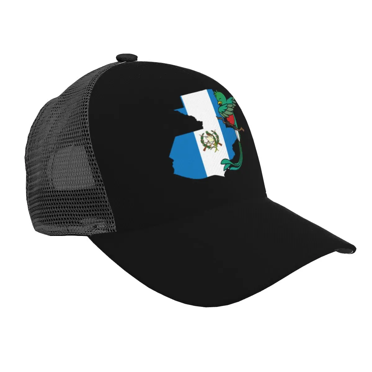 Baseball Cap Flag Map And Quetzal Bird Of Guatemala Baseball Hat Breathable Men Women Summer Mesh Cap Dropshipping