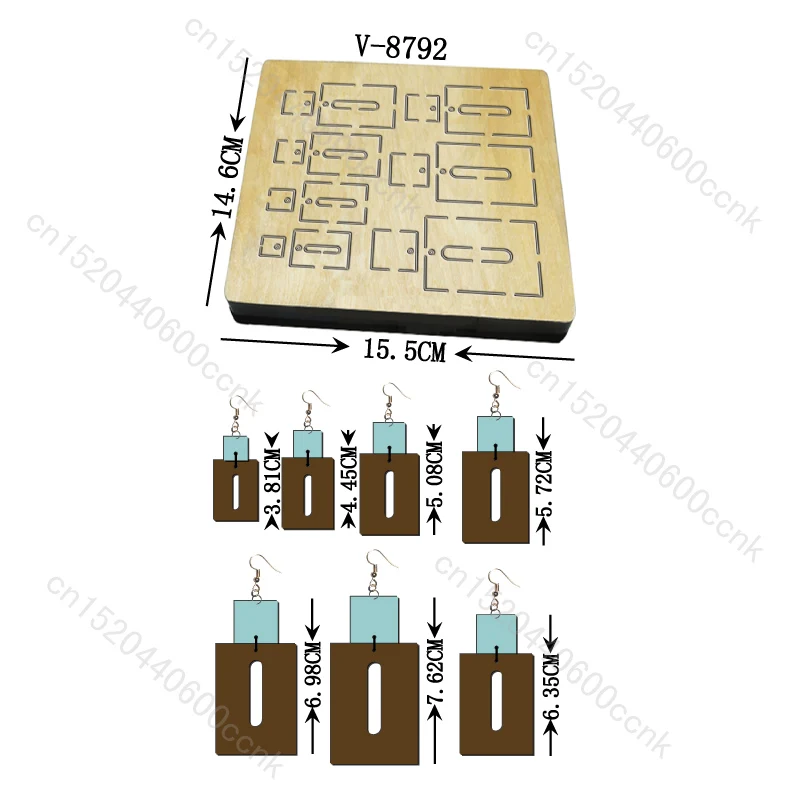 

Wooden Earring Cutting Dies, New Scrapbooking, Multiple Sizes, V-8792