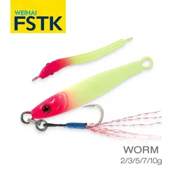 FSTK Slow Drop Micro Cast Metal Jig Mini jig Shore Casting Jigging Spoon 2G 3G 5G 7G 10G Sea Rockfishing Saltwater Fishing Lure