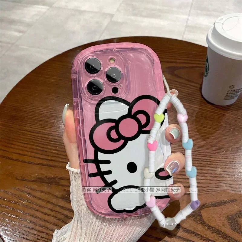 Miniso Sanrio funda suave para teléfono, Hello Kitty Kawaii, para Iphone 14, 13, 12, 11 Pro Max, funda esmerilada inastillable, regalos de cumpleaños