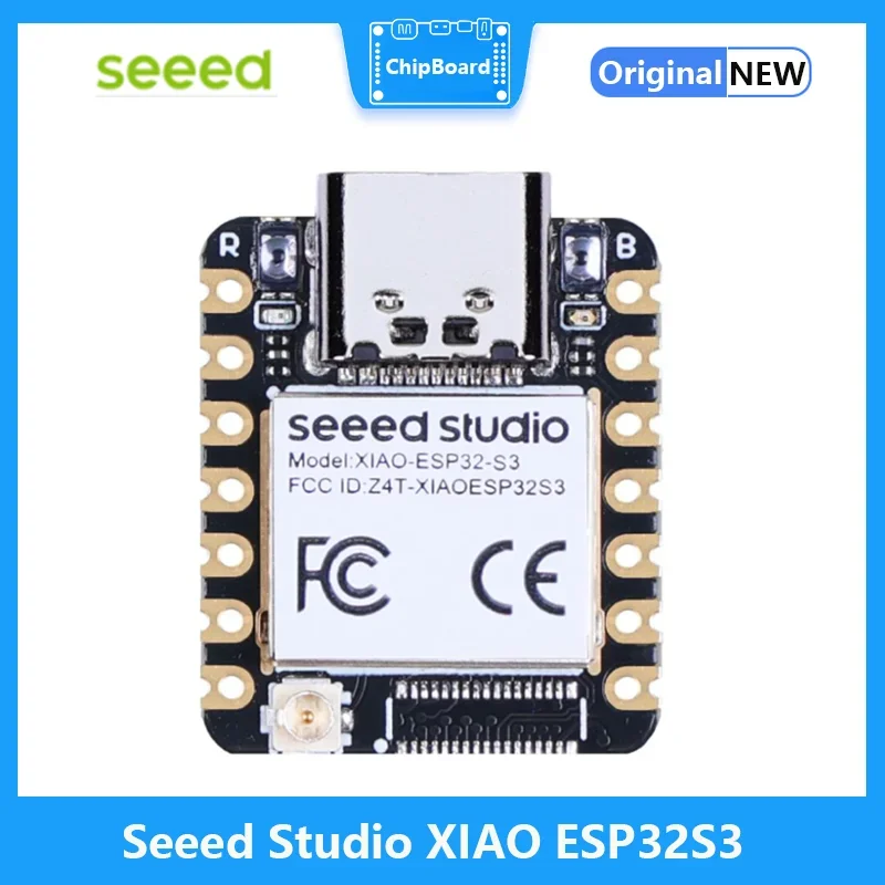 

Снед XIAO ESP32S3 — Wi-Fi 2,4 ГГц, BLE 5,0, 8 МБ PSRAM, флэш-память 8 МБ, зарядка аккумулятора с энергоэффективностью, богатый интерфейс