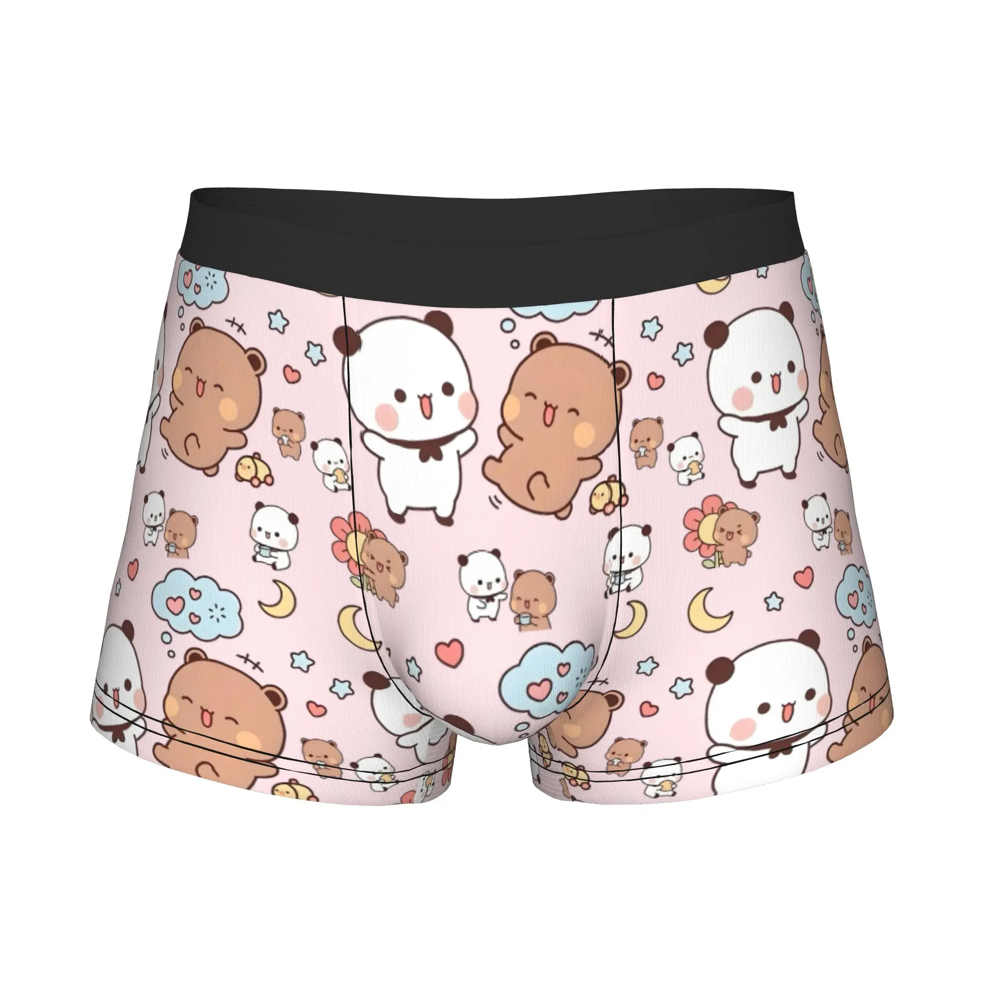 Cartoon Dudu Bubu  Boxers Shorts Men Night Moon Star Briefs Underwear Fashion Underpants