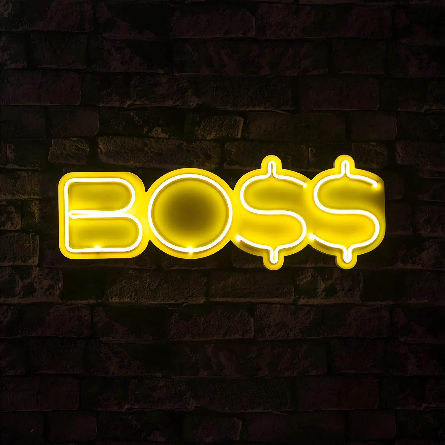 Boss Neon Sign Wall Decoration Handmade Wall Art Custom Neon Sign Studio Bar Creative Personality Neon Fonts Glow Night Light