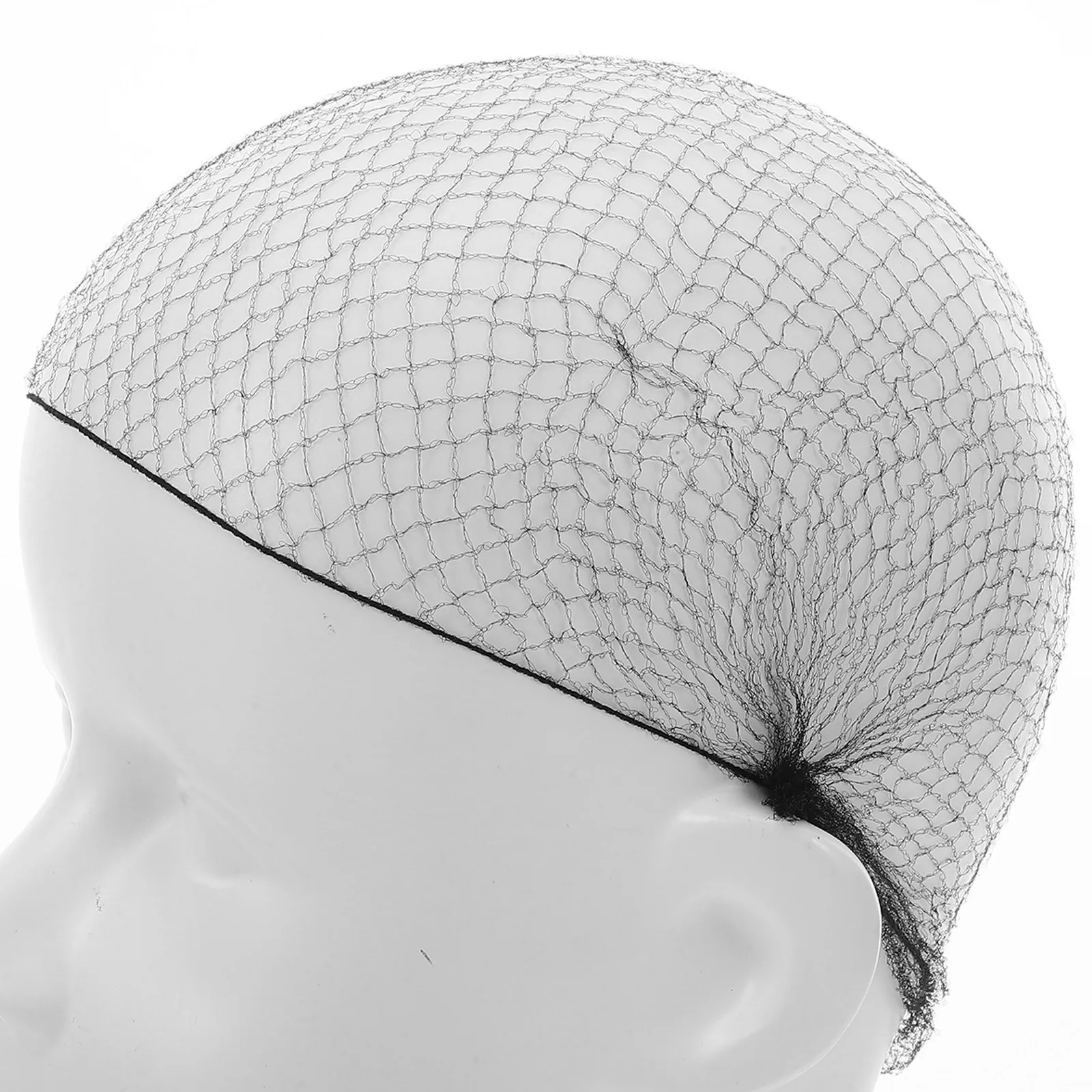 100Pcs Invisible Hair Nets Black Nylon Fine Mesh High Elastic Reusable for Bun Cover Securing Dance Ballet Sleeping Catering