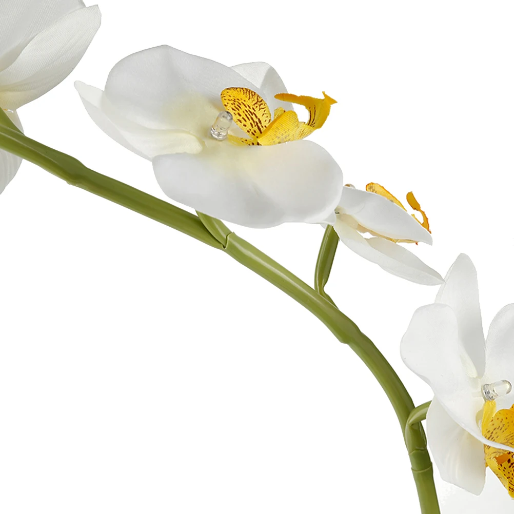 

Butterfly Orchid Led Light Artificial Flower Lamp Operated Adjustable Stem For Home Wedding Decor Orchid Pot Artificial