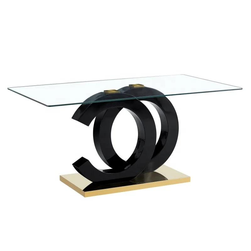 #Glass Dining Table Set 6 Seater with 0.39