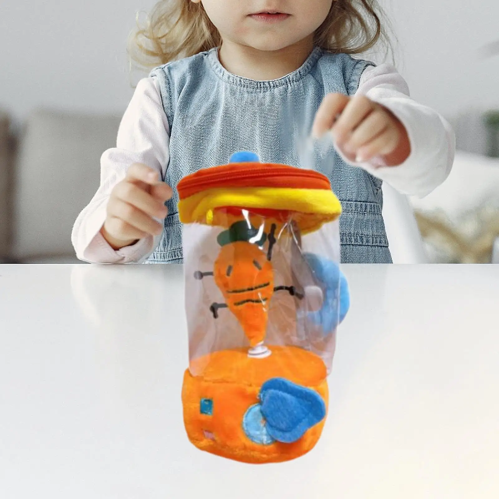 

Plush Juicer Toy Cartoon Drawstring Rotating Gift for Boys Girls Children