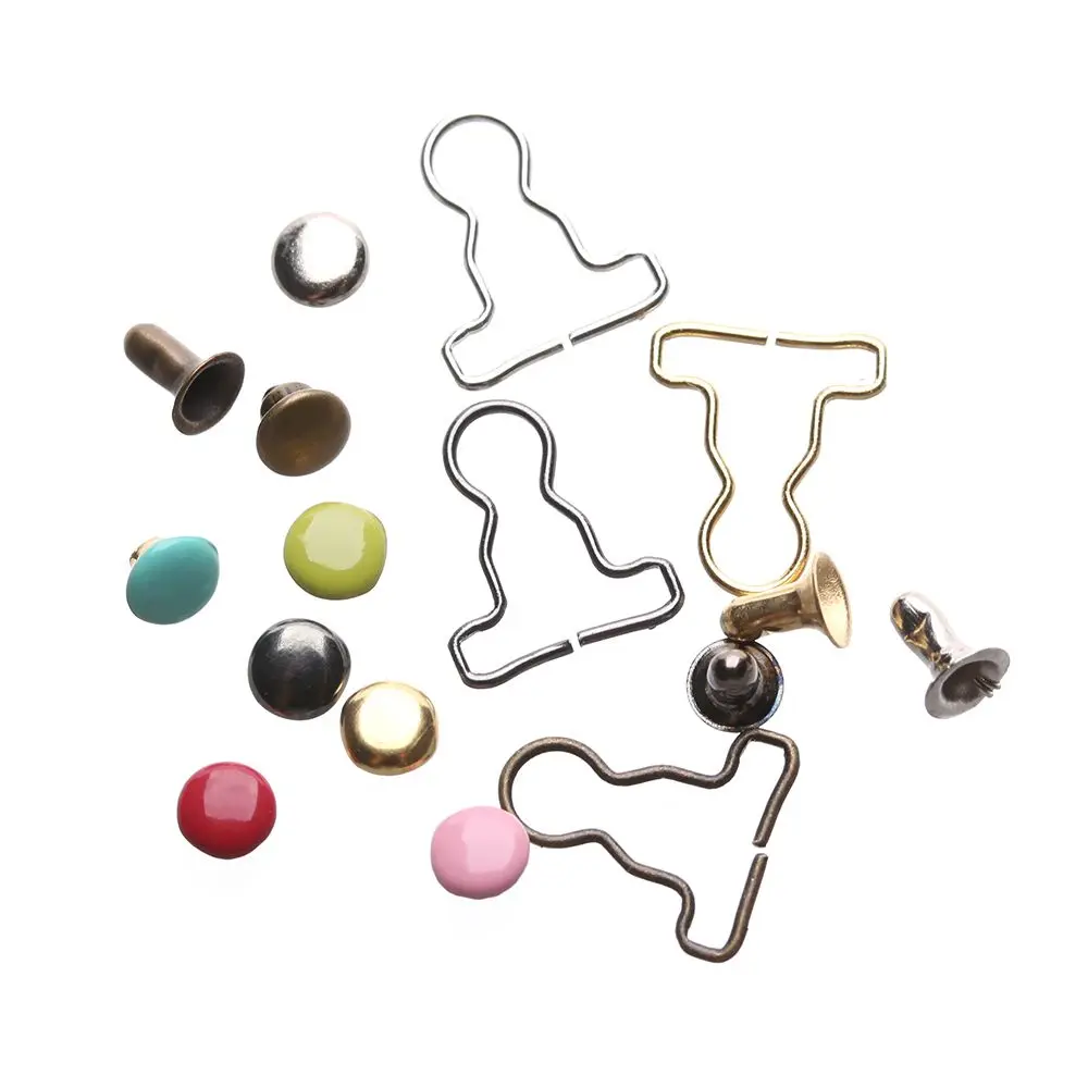 10pcs/10sets DIY Mini Doll Belt Buttons Doll Clothes Metal Buckle Fit For 1/6 Dolls Girls Doll Buckles Trousers Bags Accessories