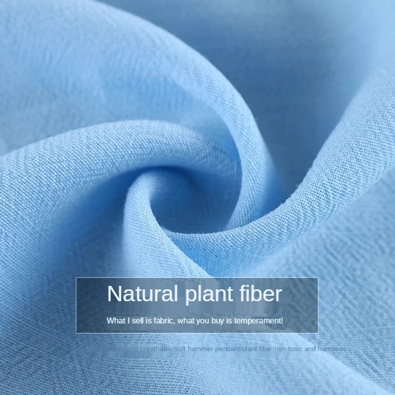 Washed Cotton Linen Fabric By The Meter for Skirt Dress Clothes Sewing Soft Natural Fiber Textile Breathable Cloth Plain Summer