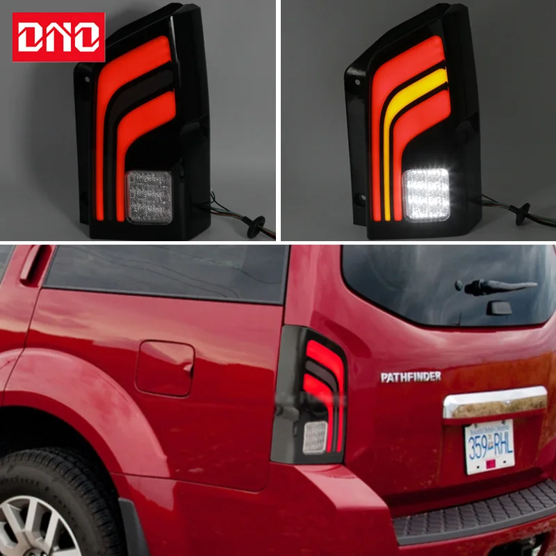 

Car LED 12V Taillights For Nissan Pathfinder 2004 - 2012 2013 Rear Running Lamp Brake Reverse Dynamic Turn Signal Car Tail Light