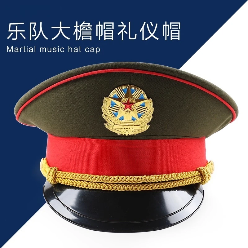 Casquette de Performance de mode britannique, chapeau militaire vert, chapeaux de l'armée de printemps, casquettes de capitaine blanches pour adultes, grande casquette de Police Cosplay