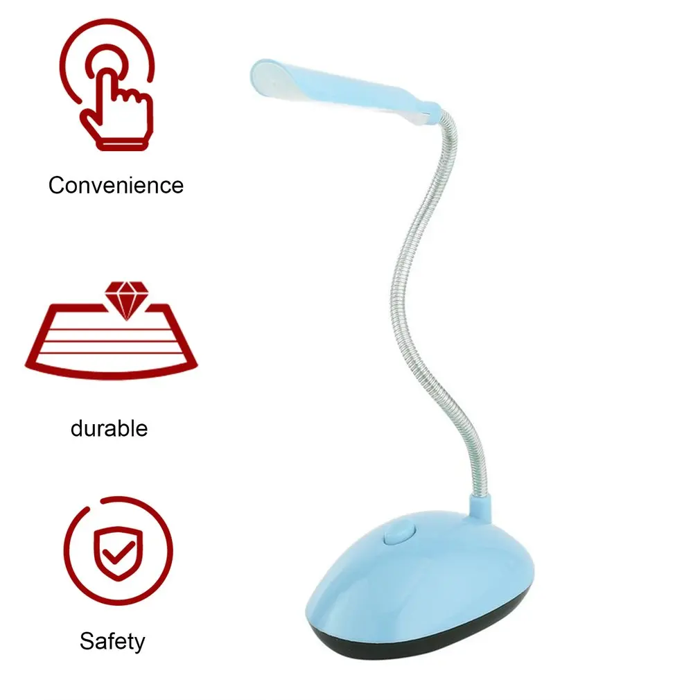 LED Mini Night Light Book Lights AAA alimentato a batteria flessibile protezione degli occhi camera da letto lampada notturna lettura illuminazione di emergenza Decor