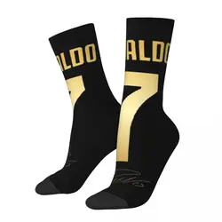 CR7 Cristiano Ronaldo calcetines Harajuku de alta calidad, medias largas para todas las estaciones, accesorios para Unisex, regalo de cumpleaños