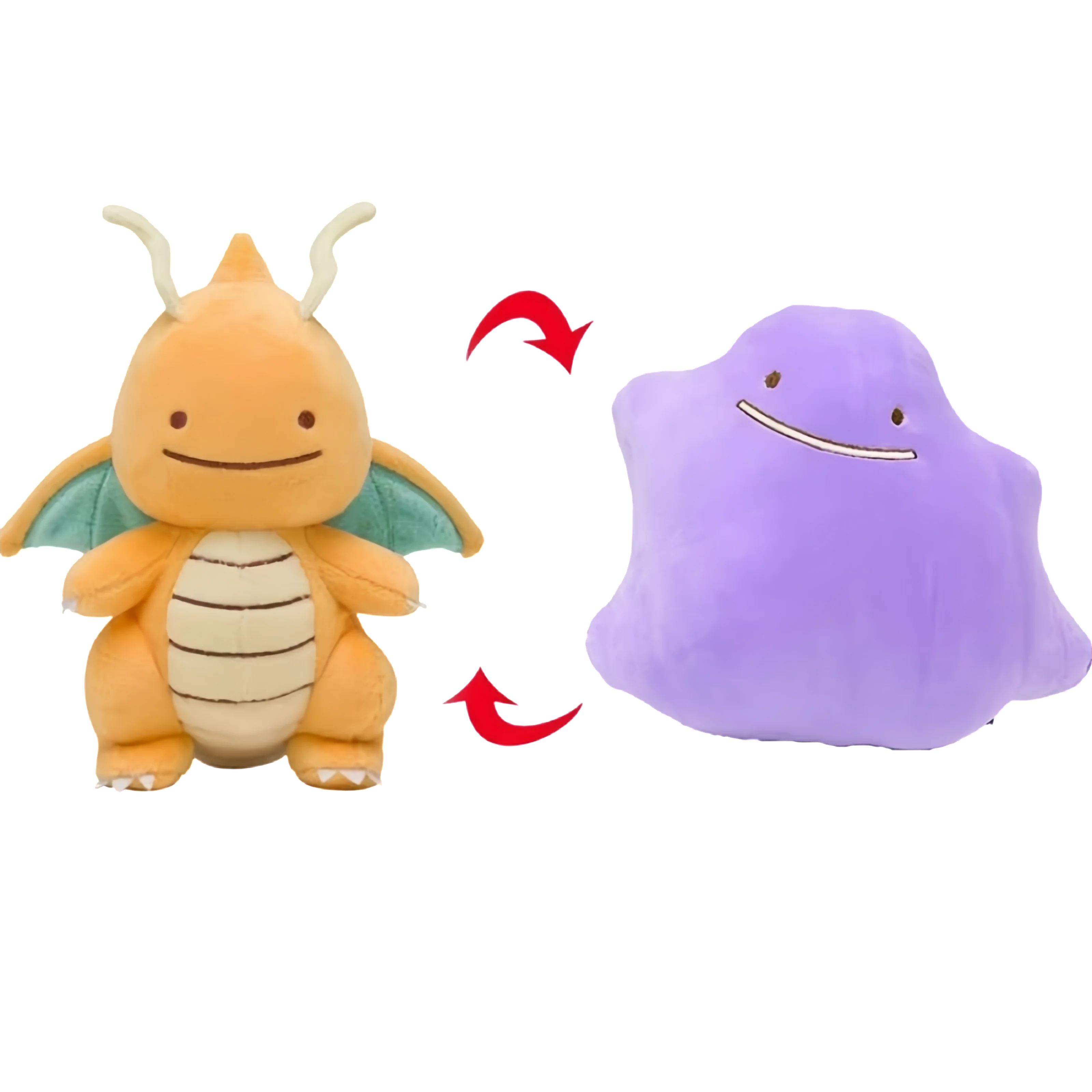 Pokemon Mega Dragonite Evolution Dragonite Charizard Tyranitar Dragapult Stuffed Toys Pikachu Dragonite Holding Dratini Doll view 5