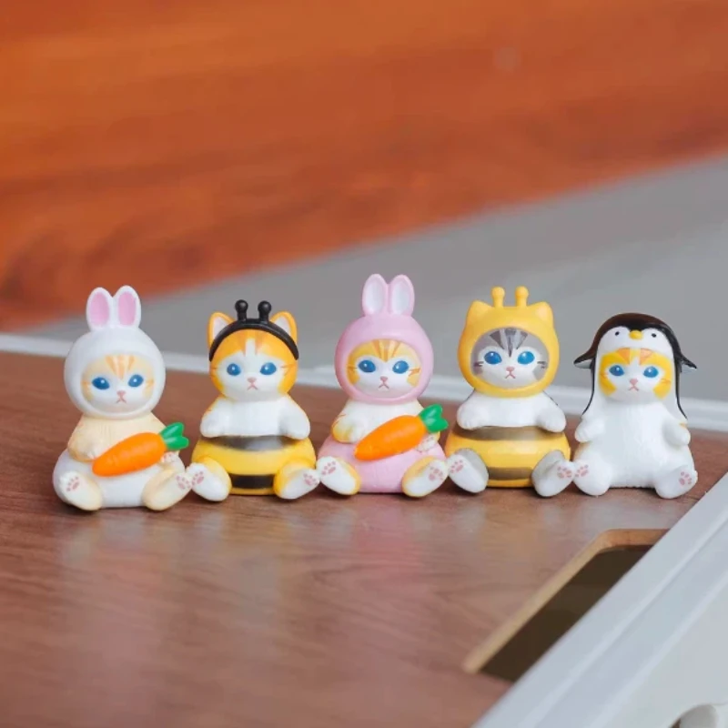 

Коллекционные фигурки Mofusand: серия «Кошки в костюмах», модные игрушки-сюрпризы, кролик и кошка, кавайные настольные украшения, подарки для девочек