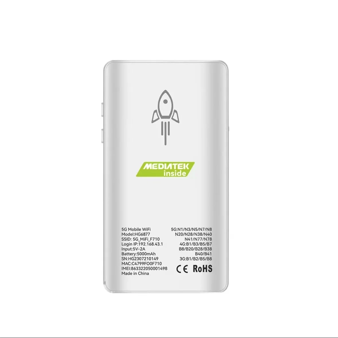 B-M 5G Mobile WIFI Router Portable Wifi Hotspot 2.4G 5G+Wifi 6 Fast Charge 5000 Mah Wireless Wifi Router Support 16 Users