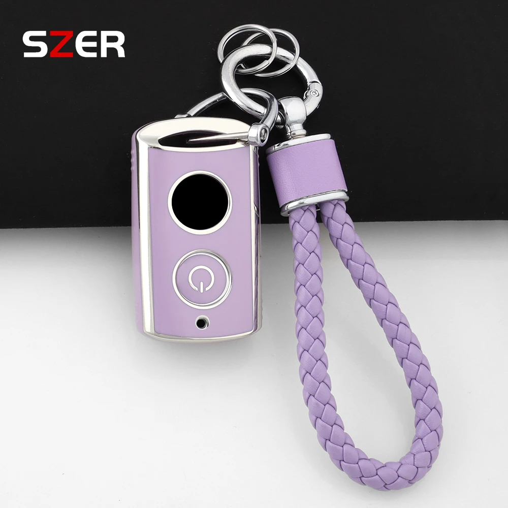 Fashion TPU Car Remote key Case Cover Shell Fob For Yamaha xmax 250 300 NMAX 125 aerox 155 NVX155 Nvx mvx 55 motorcycle keyChain