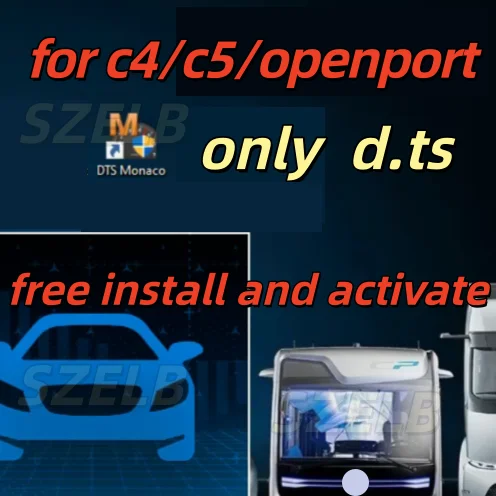 Newest Dts Monaco Verison 8.16 software database and vediamo version 5.01 database software install and activate for c4 c5 tool