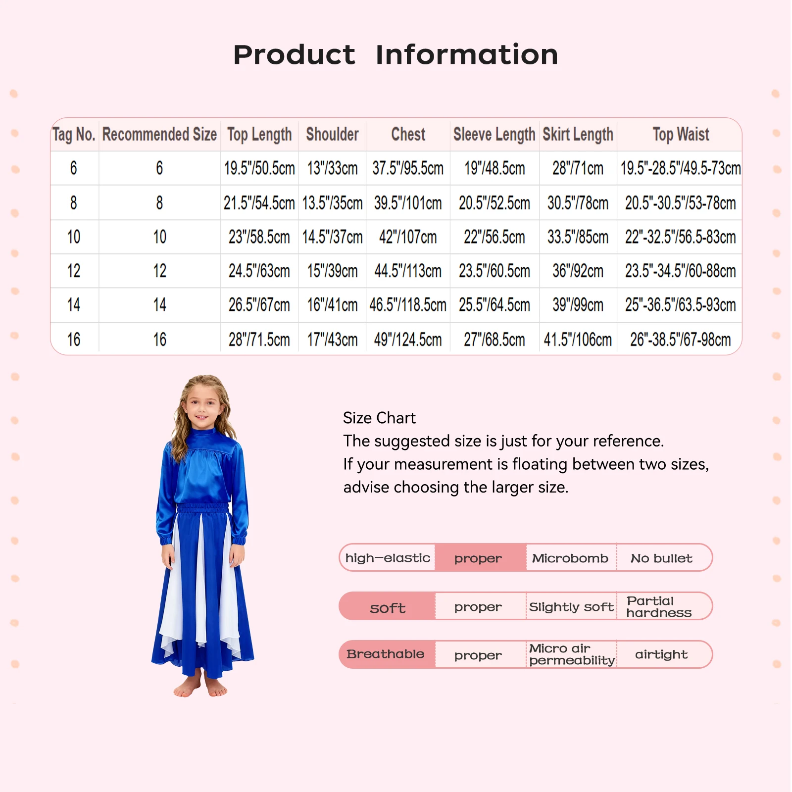 مجموعة أزياء أداء الفلامنكو للفتيات ملابس رقص الباليه الغنائية الحديثة والرقص والجاز والرقص الليتورجي ملابس علوية وتنورة #6