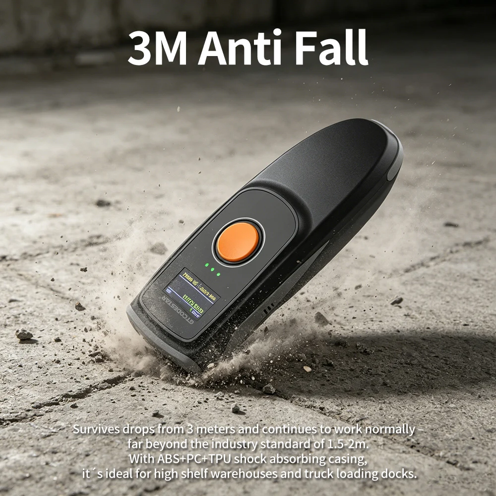 Xincode 1D 2D Portable Barcode Scanner Wireless MINI Scan Qr Bar Code Gun Reader For Logistik Lagerhaus Inventory