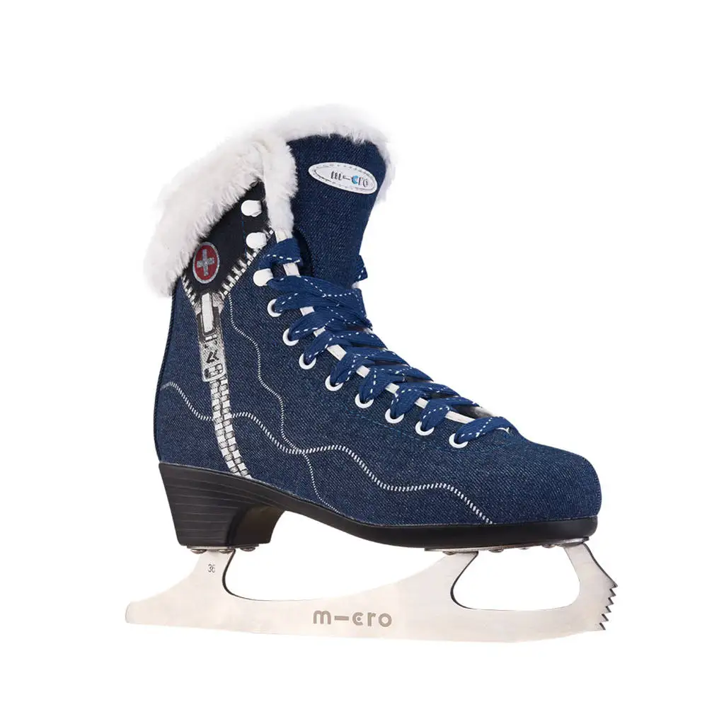 High quality girls ice skating shoes women lace hook line ice skate for sale