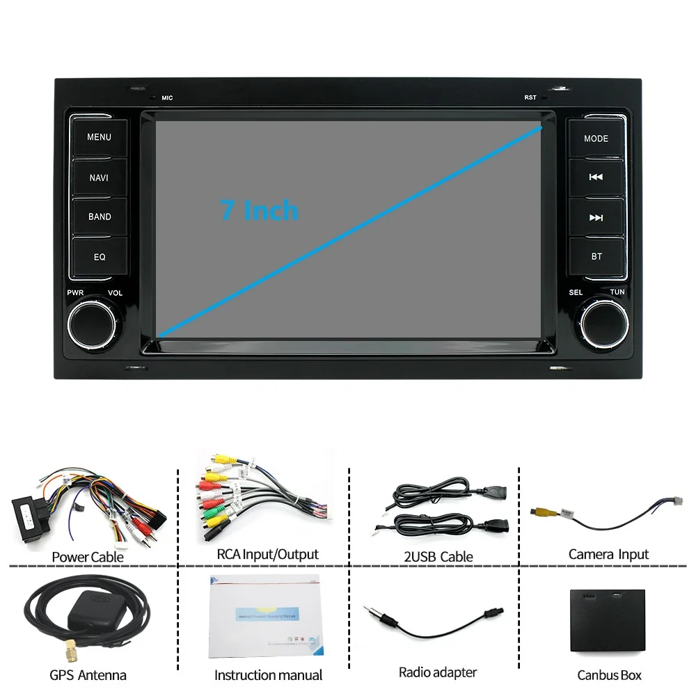 Zmecar Android Car Multimedia Video Player Gps Carplay Wifi 2Din Car Radio Audio System Vw Touareg 2012 2013 2014 2015