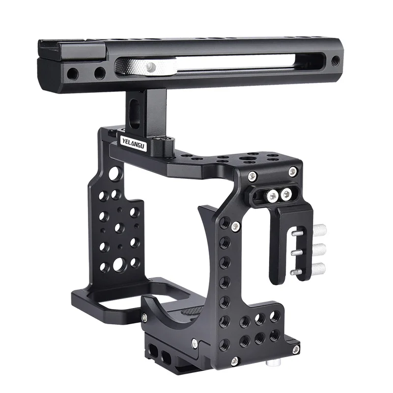 

DSLR Mirrorless Camera Rabbit Cage Handheld Stabilizer Low Shot Flash Holder Camera