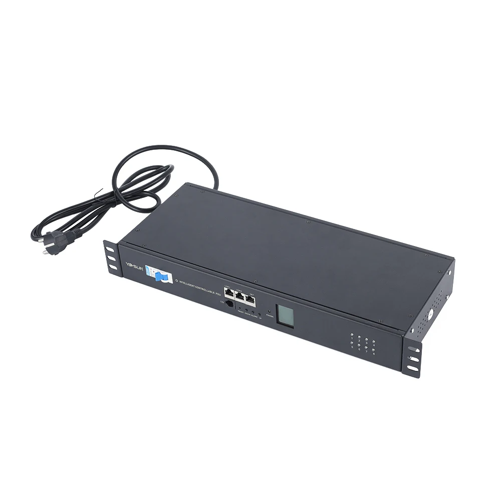 PDU francese intelligente intelligente da 19 pollici 1U 8 prese con contatore IP485 SPMCIP