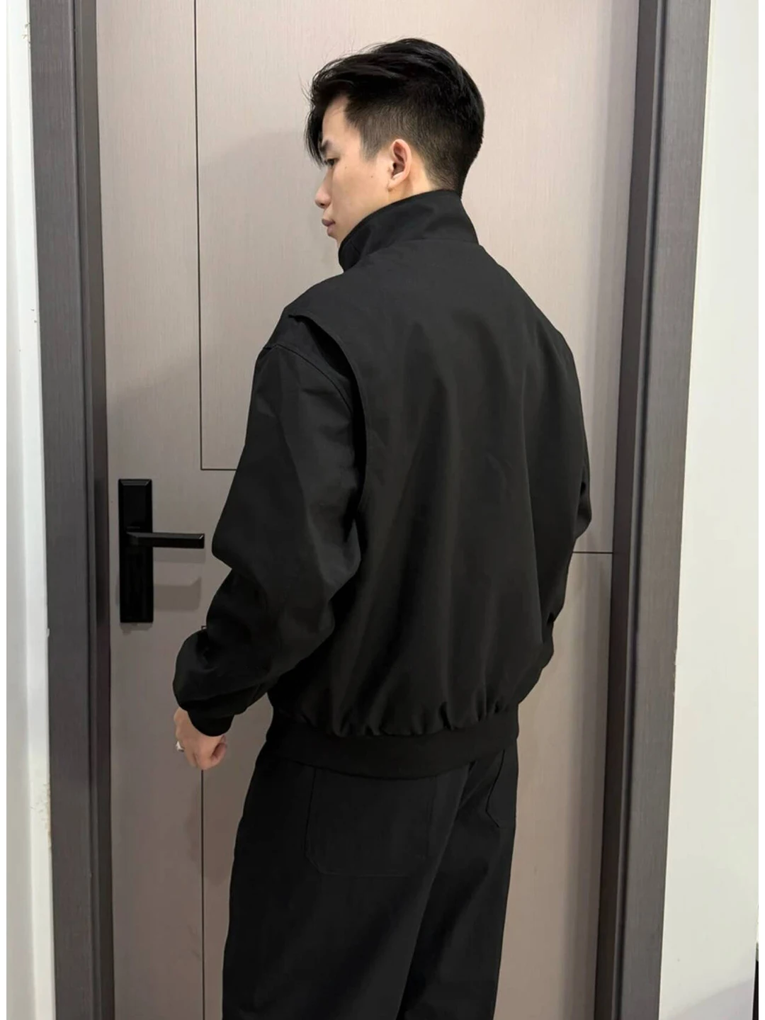Men's Three-Proof Stand Collar Ma1 Pilot Jacket Baseball Uniform Outerwear Autumn American  Fashionable Outdoor Coat