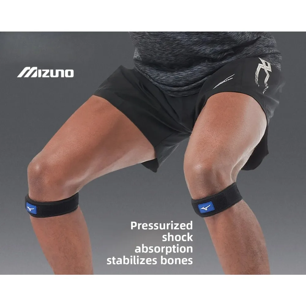 Mizuno-Cinturón de soporte rotuliano para rodilla para hombre y mujer, cinturón de protección de rodilla para deportes de verano, profesional, para correr, bádminton