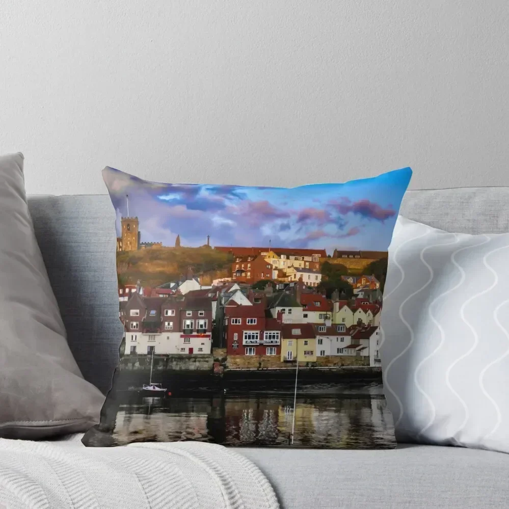 Whitby, Yorkshire Throw Pillow Pillow Case Christmas Christmas Pillowcase Marble Cushion Cover Cushions pillow