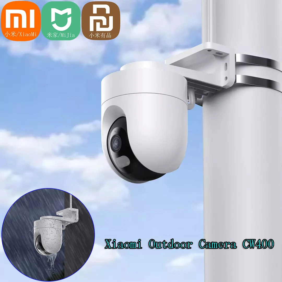 Xiaomi Mijia App Outdoor Camera CW400 2.5K HD IP66 Waterproof  Wifi Cam Full Color Night Vision Dual Antenna Monitor Sound Alarm