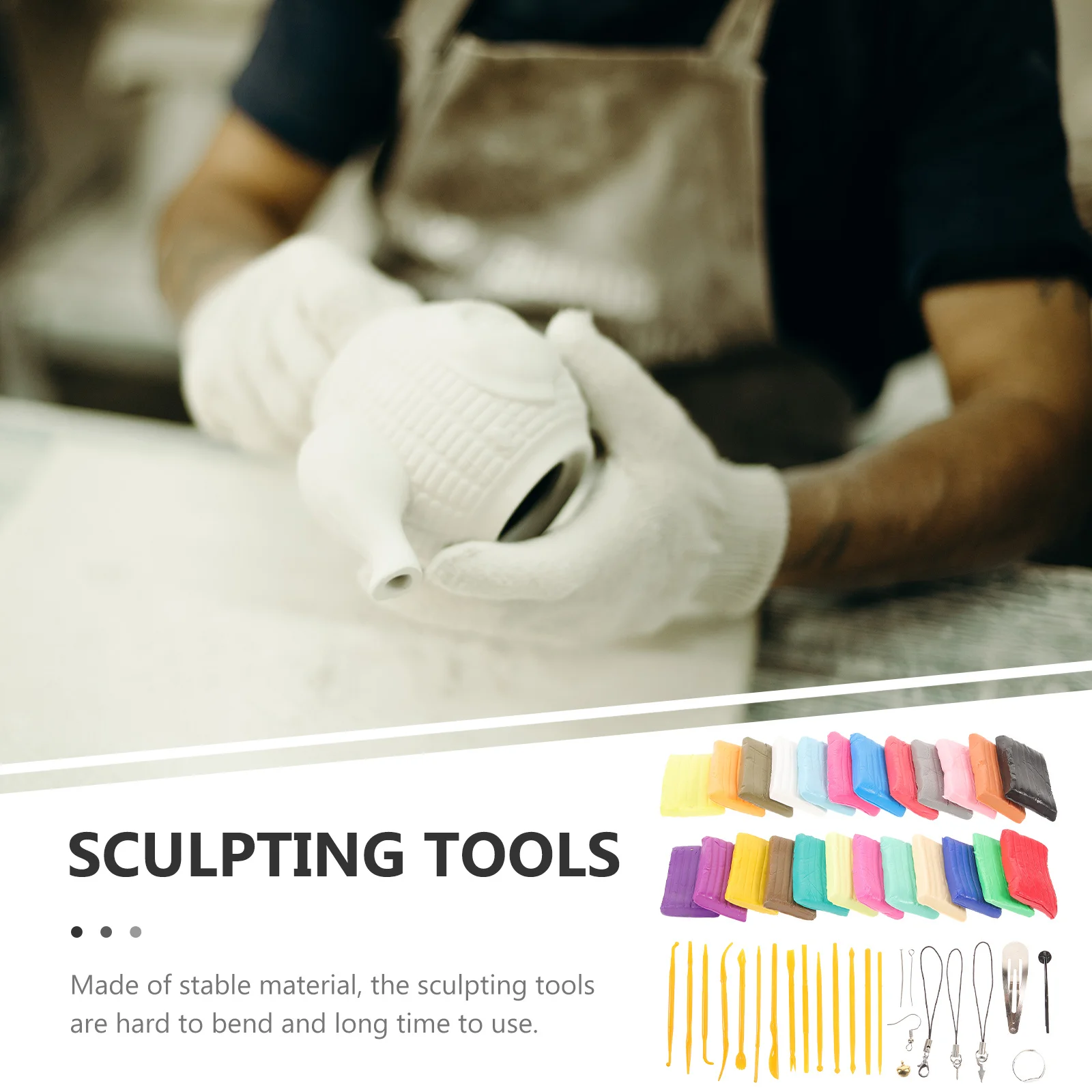 1 مجموعة لتقوم بها بنفسك مجموعة الطين مع أدوات النحت متعدد الألوان بوليمر كلاي للأطفال فرن خبز النمذجة الحرفية لوازم اللعب التعليمية