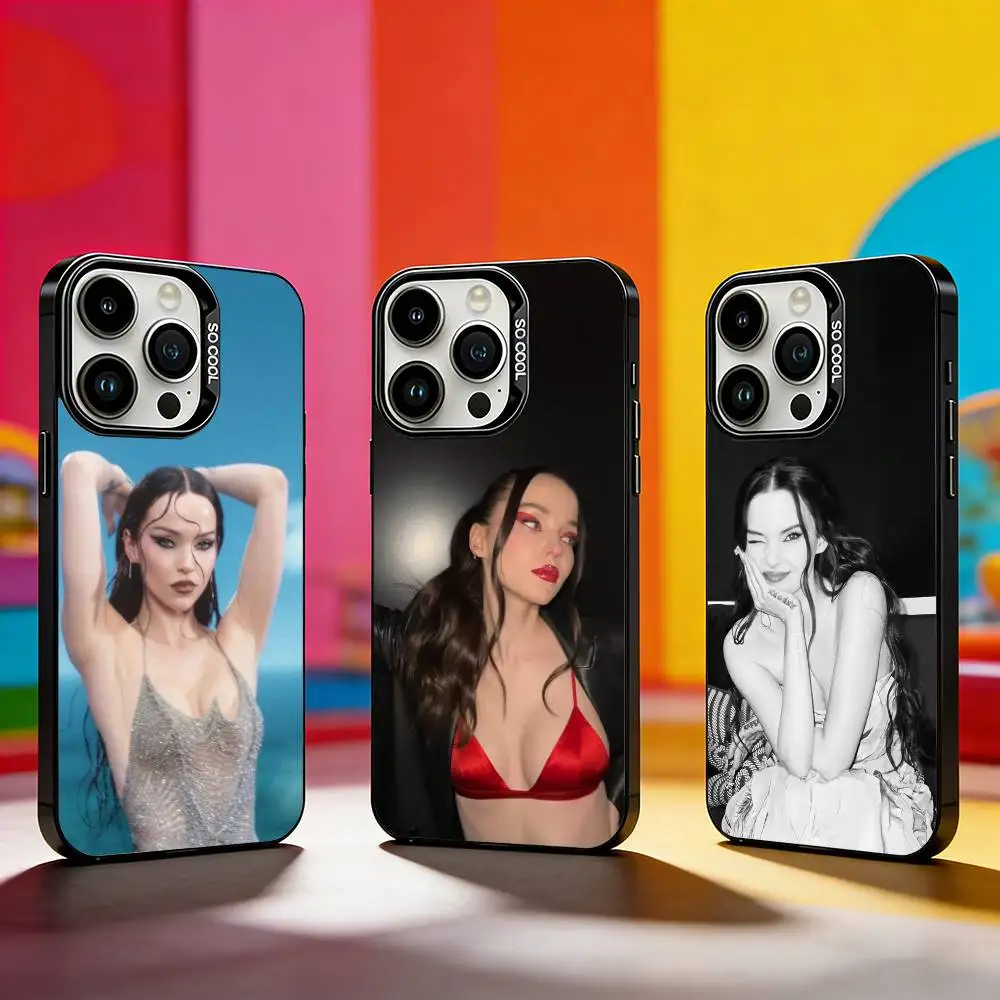 Actress Dove Cameron Phone Case For iPhone 17,16,15,14,13,12,11 Plus,Pro Max,XS,Colored silver phone case