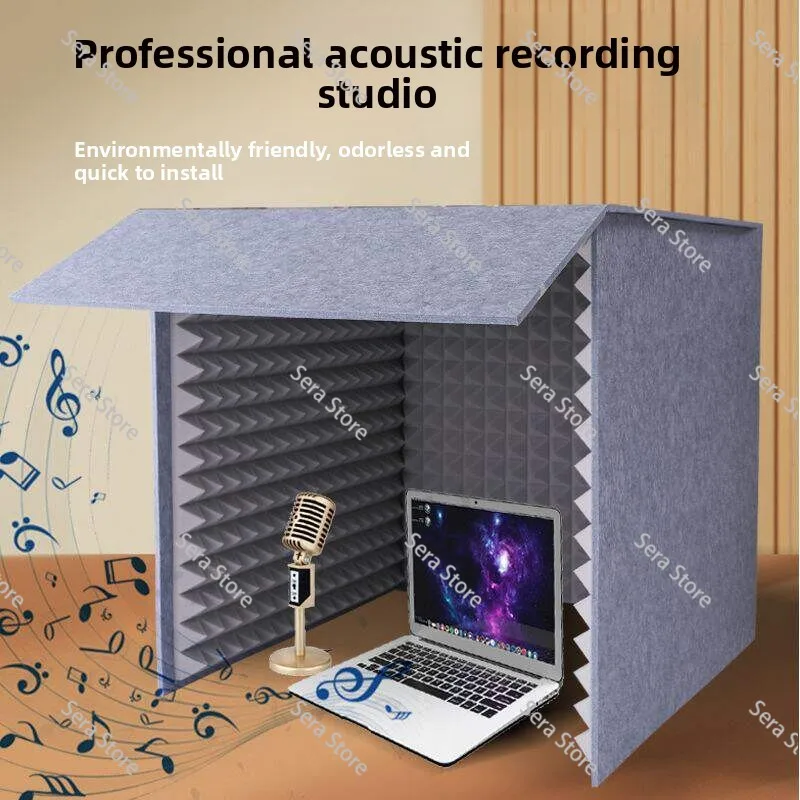 Microphone Sound Booth with Foam Panels for Vocal  Vocal Absorbing Cover To Filter Vocal Microphone High Density Absorb